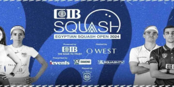 ” بطولة CIB الدولية المفتوحة للاسكواش: أول بطولة ماسية للاسكواش تقام في الفترة من 30 أغسطس وحتي 6 سبتمبر في O West “