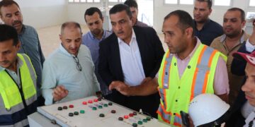 مسئولو ” الإسكان ” يتفقدون سير العمل بمنظومة مياه الشرب والصرف الصحي بمدينة السادات