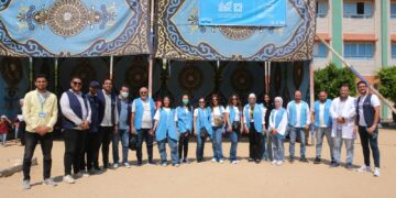 موظفو البنك الأهلي الكويتي – مصر يشاركون في قوافل مؤسسة إبراهيم بدران الطبية للأطفال بمحافظة البحيرة