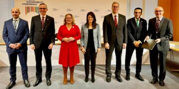 خلال مؤتمر هامبورج .. المشاط :توقيع  اتفاق منحة بقيمة 30 مليون يورو