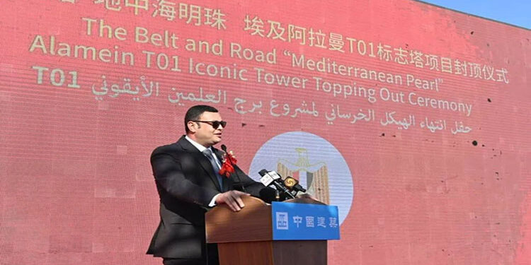 مدير عام شركة “CSCEC” الصينية: البرج الأيقوني يمثل حجر الزاوية ومحور التطوير في المدينة الواعدة “العلمين الجديدة”