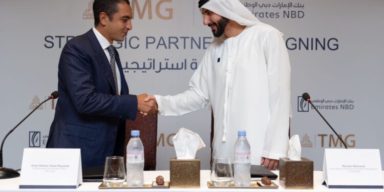 شراكة بين بنك الإمارات دبي الوطني – مصر ومجموعة طلعت مصطفى لتقديم خدمات حصرية للعملاء