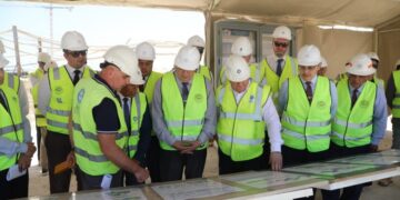 المحطات النووية تعلن انتهاء تركيب المستوى الاول لمبنى الاحتواء الداخلي لمبنى المفاعل بالوحدة النووية الثانية