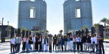 طلاب كلية الهندسة بالجامعة الألمانية يزورون مدينة العلمين الجديدة لتعزيز الخبرات العملية