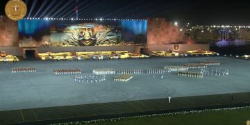 الرئيس السيسى يشهد عرض الموسيقى العسكرية بحفل تخرج الكليات العسكرية