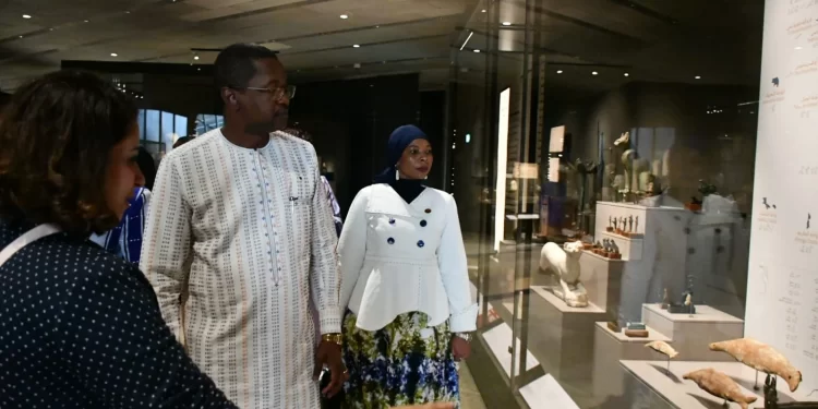 المتحف المصري الكبير يستقبل وزير الخارجية والتعاون الإقليمي ببوركينافاسو وعمدة طوكيو باليابان والوفود المرافقة لهما