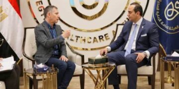 رئيس هيئة الرعاية الصحية يبحث التعاون مع الرئيس التنفيذي للاتحاد الدولي للمستشفيات