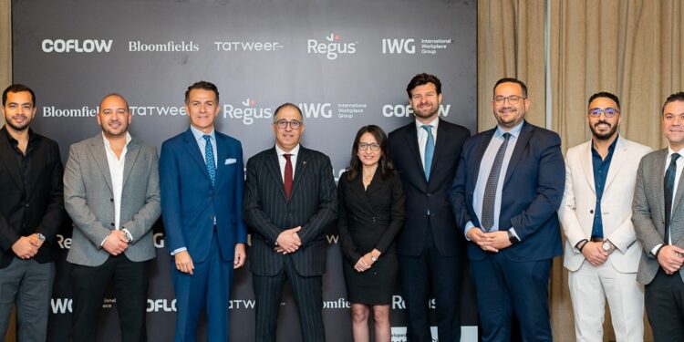 تطوير مصر تتعاون مع IWG لإدارة وتشغيل أول مكاتب مجهزة بخدمات متكاملة في مصر ضمن “كوفلو” في “بلومفيلدز” تحت علامة Regus