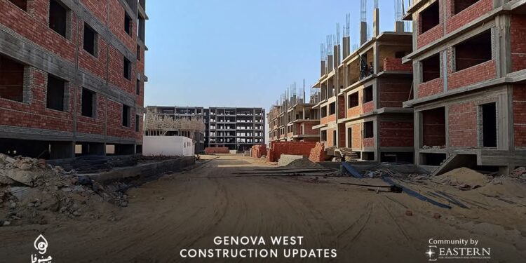 «إيسترن للتطوير» تنهي تنفيذ 65% من الانشاءات بمشروع جينوفا ويست