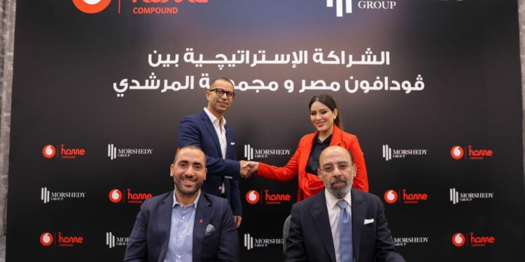 لخدمة 40 الف عميل.. مجموعة المرشدي توقع شراكة استراتيجية مع فودافون مصر