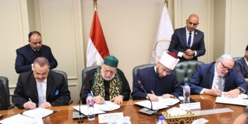 الأوقاف ومصر الخير وبنك الطعام ومؤسسة المنة يوقعون بروتوكول تعاون لدعم «مبادرة عودة الكتاتيب»