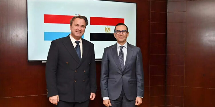 وزير الاستثمار يستقبل نائب رئيس وزراء لوكسمبورج لبحث سبل تعزيز التعاون الاقتصادي والاستثماري المشترك بين البلدين