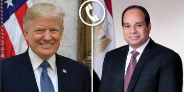 الرئيس السيسى مهنئا ترامب رئيسا لأمريكا: مستمرون فى العمل لتعزيز العلاقات
