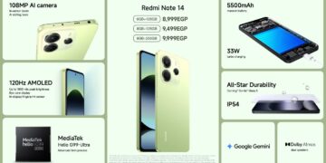 شاومي تطلق Redmi Note 14 تقنية مبتكرة مع تصميم مذهل
