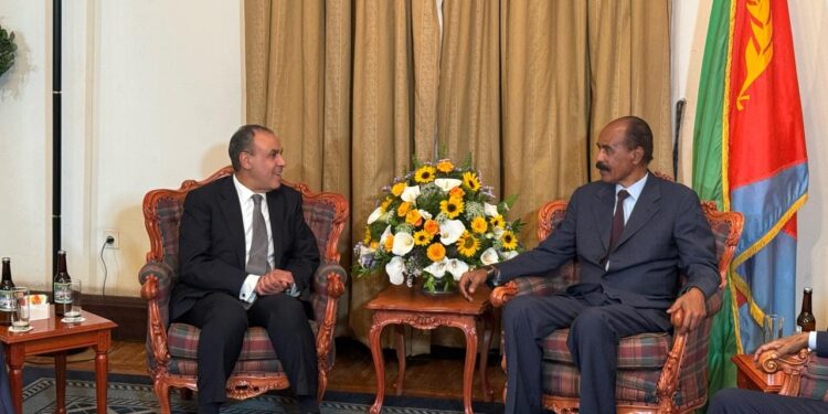 وزير الخارجية والهجرة ينقل رسالة شفهية من فخامة السيد رئيس الجمهورية إلى رئيس اريتريا