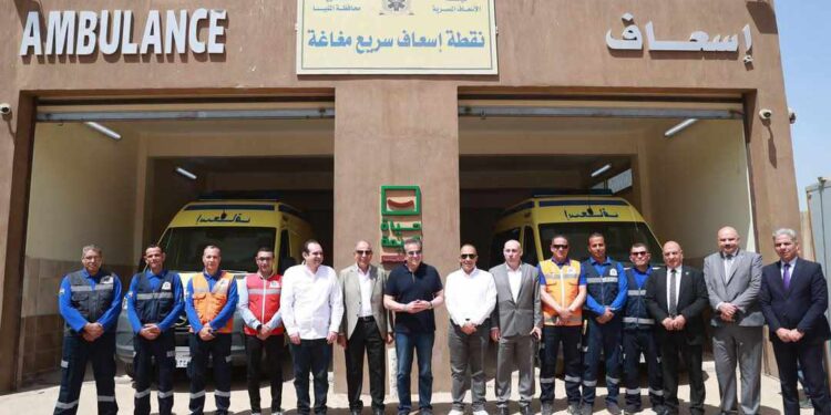 وزير الصحة يتفقد نقطة إسعاف سريع مغاغة ووحدة مركز طب أسرة مغاغة بمحافظة المنيا