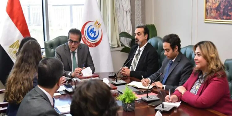 وزير الصحة يبحث مع ممثل اليونيسيف تعزيز التعاون في الرعاية الصحية والتغذية