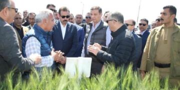 وزير الزراعة ورئيس جهاز مستقبل مصر ومحافظ كفر الشيخ يتفقدون عدد من الأنشطة الزراعية بالمحافظة