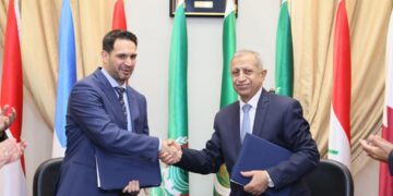 عبدالغفار يوقع مذكرة تفاهم بين المنطقة الحرة جليانا بليبيا ومعهد تدريب الموانئ وشركة الحلول المتكاملة