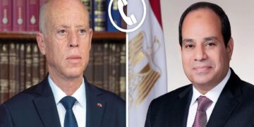 عاجل| الرئيس السيسي يتلقى اتصالًا هاتفيًا من نظير التونسي قيس سعيد