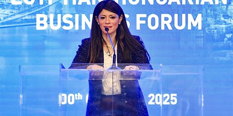 وزيرة التخطيط تشارك في فعاليات منتدى الأعمال المصري المجري
