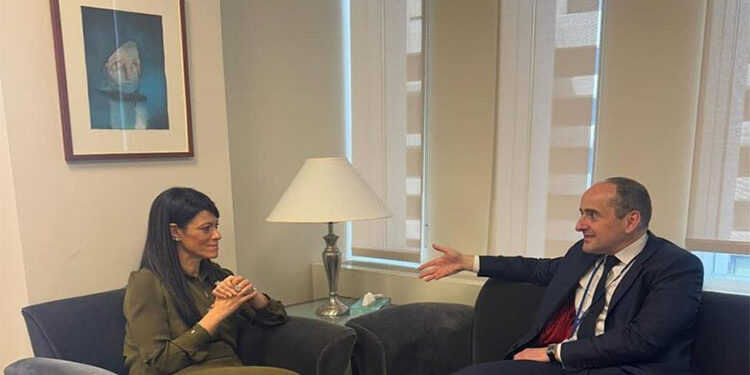 المشاط تعقد اجتماعات مكثفة مع مسئولي الحكومات والمؤسسات الدولية بواشنطن