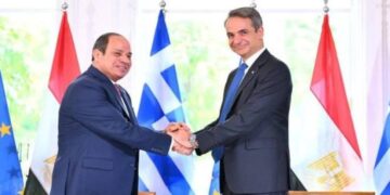 الرئيس السيسى ورئيس وزراء اليونان يوقعان إعلان الشراكة الاستراتيجية بين البلدين