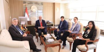 وزير التعليم العالي يبحث سبل تعزيز التعاون مع سفير ألمانيا الاتحادية