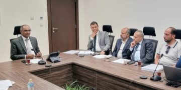 نائب وزير الاسكان يتابع الموقف التنفيذى لمشروع إنشاء محطة مياه منشأة القناطر