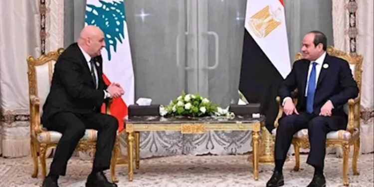 الرئيس السيسي يستقبل اليوم نظيره اللبناني