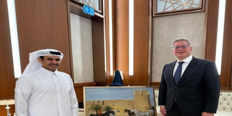 وزير البترول يلتقي وزير الطاقة القطري في زيارته إلى دولة قطر