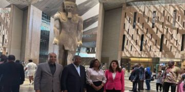 المتحف المصري الكبير يستقبل رئيس جمهورية أنجولا الرئيس الحالي للاتحاد الأفريقي