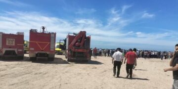 سقوط طائرة تدريب أثناء تنفيذ إحدى الأنشطة التدريبية