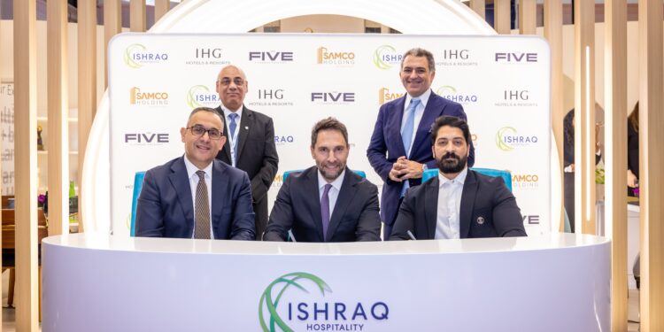 شراكة استراتيجية بين مجموعة إنتركونتيننتال و”إشراق للضيافة” و”سامكو القابضة” لتطوير فندق بالعاصمة الإدارية