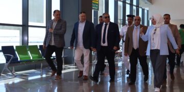 جولة تفقدية للجنة العليا للتفتيش الأمني والبيئي بمطار سفنكس الدولي