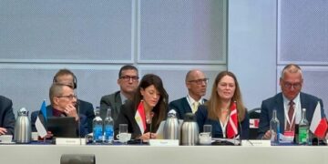 وزيرة التخطيط تلقي كلمة مصر بالجلسة العامة لمجلس محافظي البنك الأوروبي لإعادة الإعمار