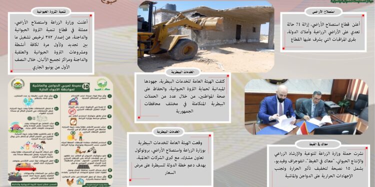 أبرز أنشطة وزارة الزراعة خلال أسبوع