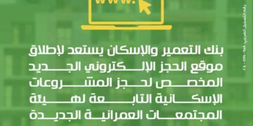 بنك التعمير والإسكان يطلق موقعًا إلكترونيًا جديدًا لحجز مشروعات الإسكان .. تفاصيل