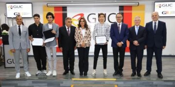 وزيرة التنمية تشهد احتفالية الجامعة الألمانية لتكريم أوائل الثانوية العامة بالمحافظات