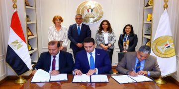 وزيرة التنمية المحلية ومحافظو الفيوم وبنى سويف والأقصر وأسوان يشهدون توقيع بروتوكولات تعاون