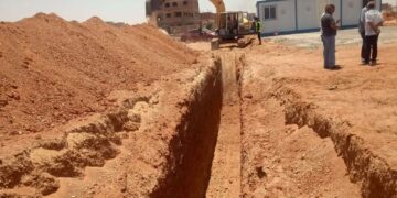 رئيس جهاز الشروق يتفقد مشروع التغذية الرئيسي بالمياه بمنطقة الرابية