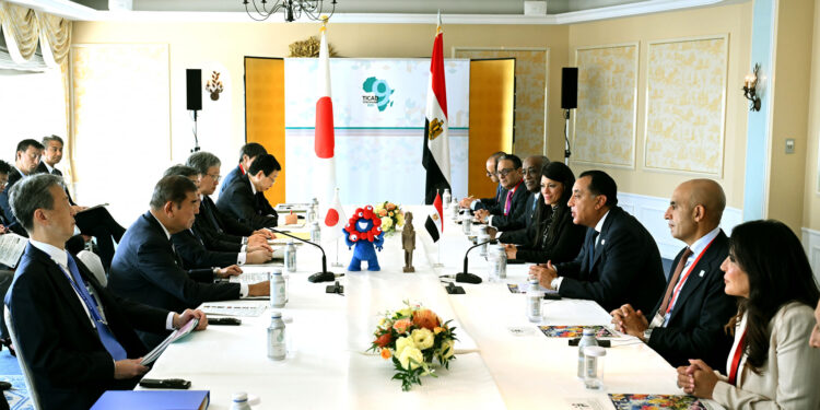 رئيس الوزراء يلتقى رئيس وزراء اليابان