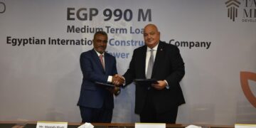 الشركة المصرية الدولية للإنشاء وتاج مصر توقعان عقد تمويل متوسط الأجل بقيمة 990 مليون جنيه مع بنك saib 