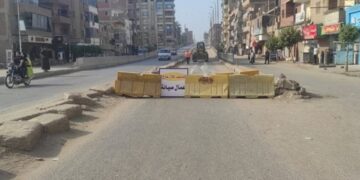 غلق شارع 26 يوليو بالاتجاه القادم من كوبرى 15 مايو لميدان لبنان