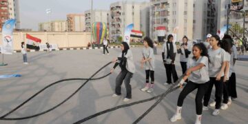 1000 لاعب ولاعبة يشاركون في احتفال اليوم العالمي للشباب بحي الأسمرات