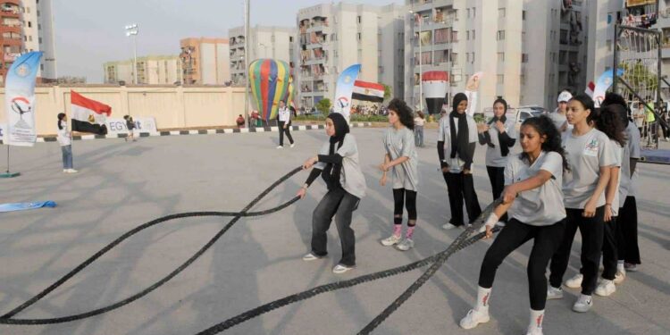 1000 لاعب ولاعبة يشاركون في احتفال اليوم العالمي للشباب بحي الأسمرات