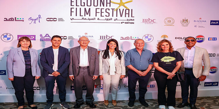 وزيرة التخطيط تشارك في المؤتمر الصحفي لمهرجان الجونة السينمائي في دورته الثامنة
