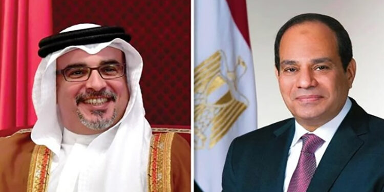 الرئيس السيسي يستقبل ولي عهد مملكة البحرين