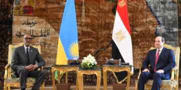 الرئيس السيسى يستقبل نظيره الرواندى فى قصر الاتحادية