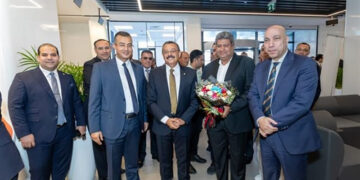افتتاح فرع البنك الأهلي المصري بمدينة المنصورة الجديدة